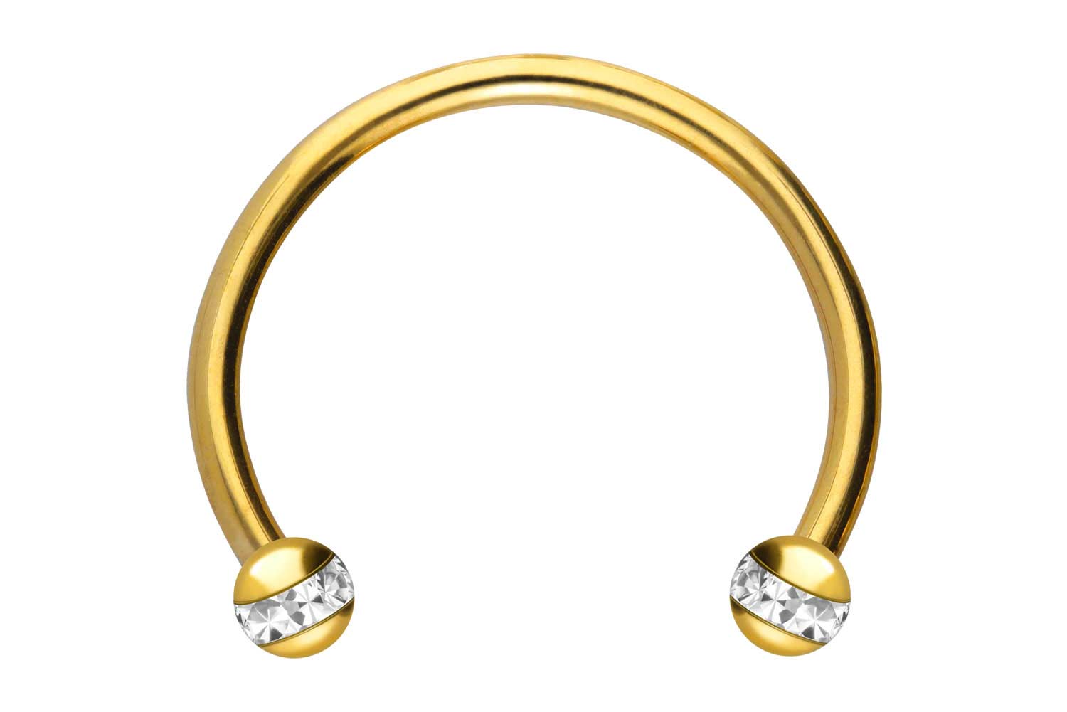 Chirurgenstahl Hufeisenring Piercing EPOXY-RING-KUGELN